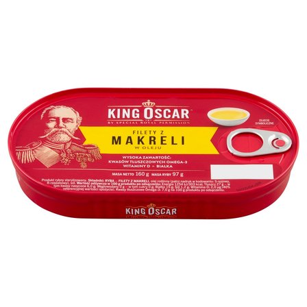 King Oscar Filety z makreli w oleju 160 g (2)