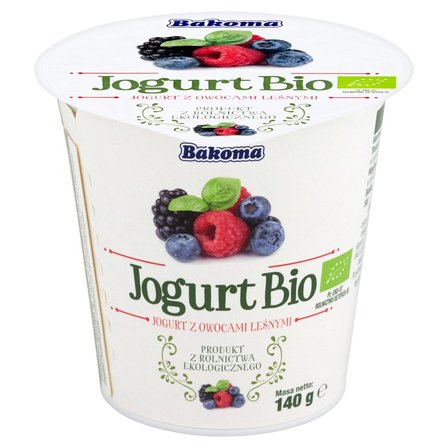 Bakoma Jogurt Bio z owocami leśnymi 140 g (2)