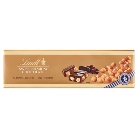 Lindt Szwajcarska czekolada deserowa z całymi orzechami laskowymi prażonymi 300 g (1)