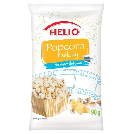 Helio Popcorn maślany do mikrofalówki 90 g (1)