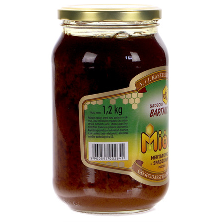 Sądecki bartnik miód nektarowo - spadziowy pszczeli 1,2 kg (3)