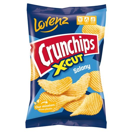 Crunchips X-Cut Chipsy ziemniaczane solony 140 g (1)