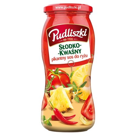 Pudliszki Sos do ryżu słodko-kwaśny pikantny 500 g (1)