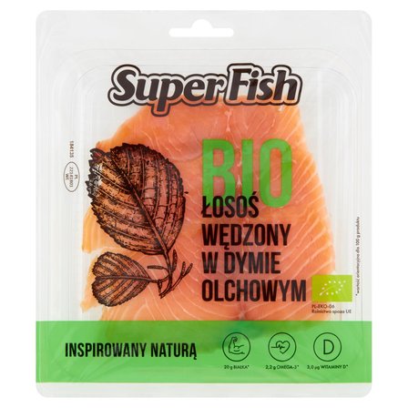 SuperFish Bio Łosoś wędzony w dymie olchowym 100 g (1)