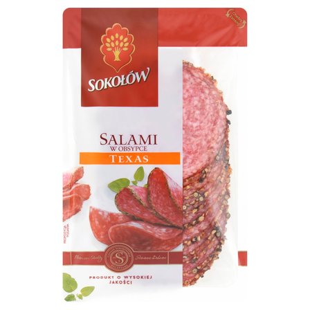 Sokołów Salami w obsypce Texas 100 g (1)