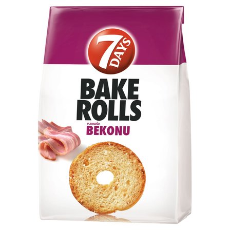 7 Days Bake Rolls Chrupki chlebowe o smaku bekonu 150 g (1)