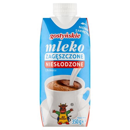 SM Gostyń Mleko gostyńskie zagęszczone niesłodzone 7,5% 350 g (1)