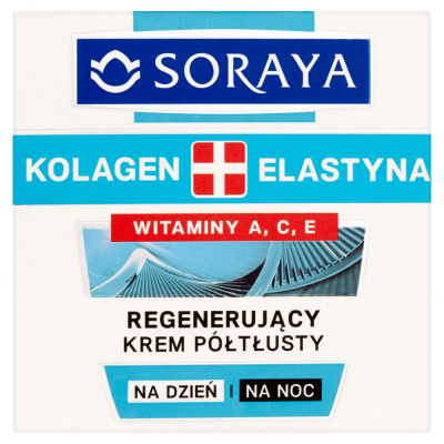 Soraya Kolagen + Elastyna Regenerujący krem półtłusty na dzień i na noc 50 ml (1)