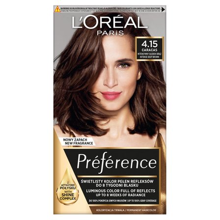 L'Oréal Paris Préférence Farba do włosów intensywny głęboki brąz 4.15 Caracas (1)
