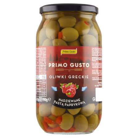 Primo Gusto Oliwki greckie nadziewane pastą paprykową 990 g (1)