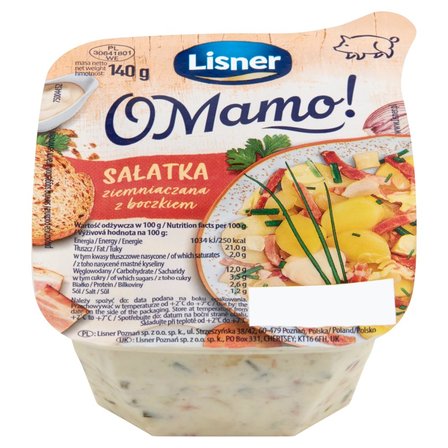Lisner O Mamo! Sałatka ziemniaczana z boczkiem 140 g (2)