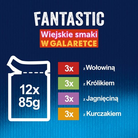 Felix Fantastic Karma dla kotów wiejskie smaki w galaretce 1,02 kg (12 x 85 g) (5)