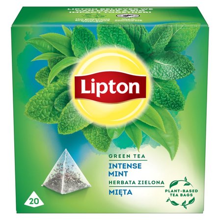 Lipton Herbata zielona mięta 32 g (20 torebek) (2)