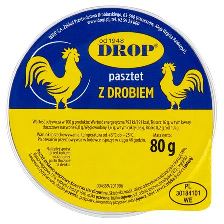 Drop Pasztet z drobiem 80 g (1)