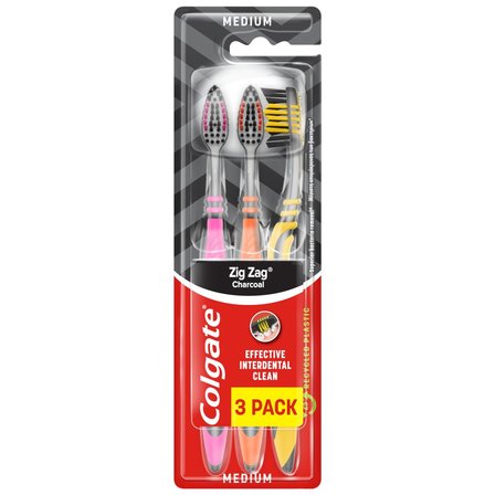 Colgate ZigZag Szczoteczka do zębów średnia 3-pack (1)