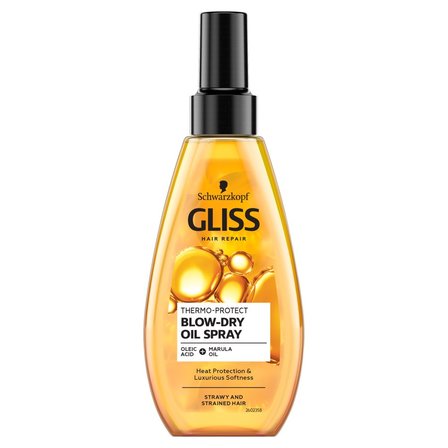 Gliss Thermo-Protect Blow-Dry Oil Termoochronny olejek do włosów przesuszonych 150 ml (1)