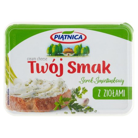 Piątnica Twój Smak Serek śmietankowy z ziołami 135 g (1)