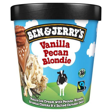 Ben & Jerry's Vanilla Pecan Blondie Lody 465 ml (1)