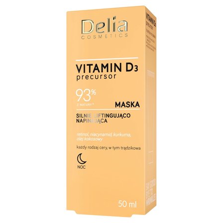 Delia Cosmetics Vitamin D3 Precursor Maska silnie liftingująco napinająca na noc 50 ml (1)