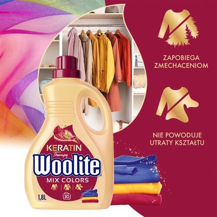 Woolite Keratin Therapy Płyn do prania do kolorów 1,8 l (30 prań) (4)