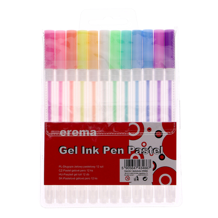 Długopisy żelowe pastelowe 12sztuk (1)