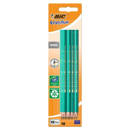 BiC Evolution Bezdrzewny ołówek grafitowy z żywicy syntetycznej 10 sztuk (1)