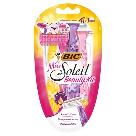 BIC Miss Soleil Beauty Kit 3-ostrzowa maszynka do golenia z trymerem 4 sztuki (1)
