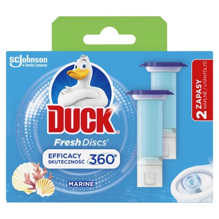 DUCK FRESH DISCS PODWÓJNY ZAPAS DO TOALETY O ZAPACHU MORSKIM 72 ML (2 X 36 ML) (1)