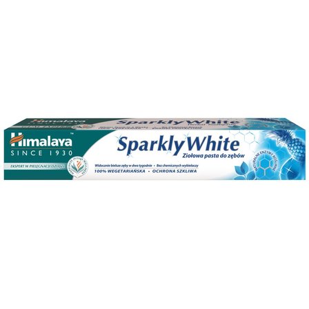 Himalaya Gum Expert Ziołowa wybielająca pasta do zębów Sparkly White 75 ml (4)