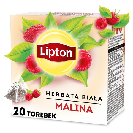 Lipton Herbata biała malina 30 g (20 torebek) (3)