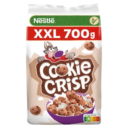 Nestlé Cookie Crisp Zbożowe płatki w kształcie ciasteczek o smaku czekoladowym 700 g (1)