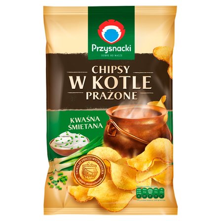 Przysnacki Chipsy w kotle prażone kwaśna śmietana 125 g (1)