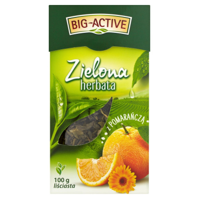 Big-Active Zielona herbata z pomarańczą liściasta 100 g (2)