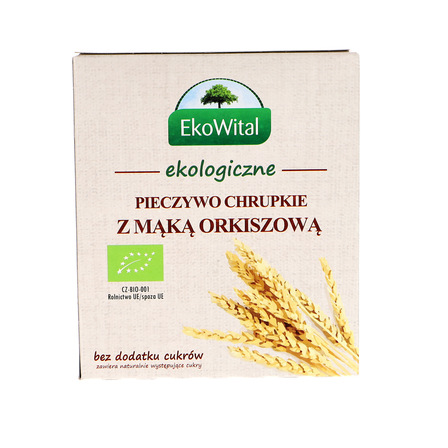 EKOWITAL EKOLOGICZNE PIECZYWO CHRUPKIE Z MĄKĄ ORKISZOWĄ 100G (6)