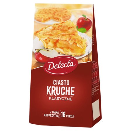 Delecta Ciasto kruche klasyczne mieszanka do domowego wypieku ciasta 400 g (1)