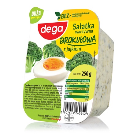 Dega sałatka brokułowa z jajkiem 250g (1)