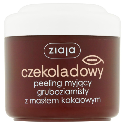 Ziaja Czekoladowy peeling myjący gruboziarnisty z masłem kakaowym 200 ml (1)