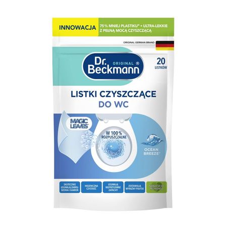 Dr. Beckmann Magic Leaves Listki do WC Ocean Breeze 20 szt. (1)