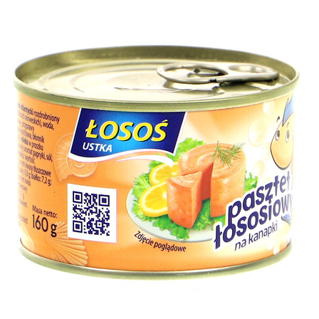 ŁOSOŚ USTKA PASZTET ŁOSOSIOWY NA KANAPKI 160G (11)