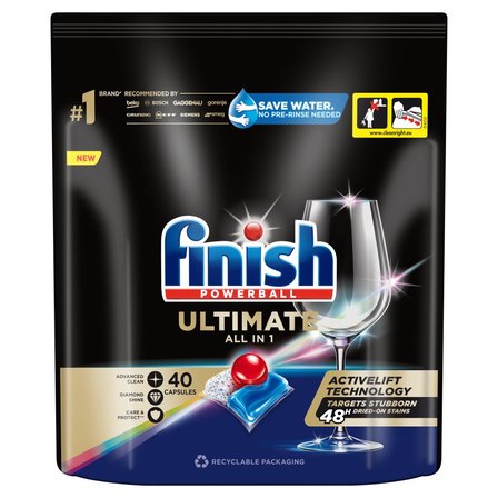 Finish Ultimate Fresh Kapsułki do mycia naczyń w zmywarce 516 g (40 sztuk) (1)