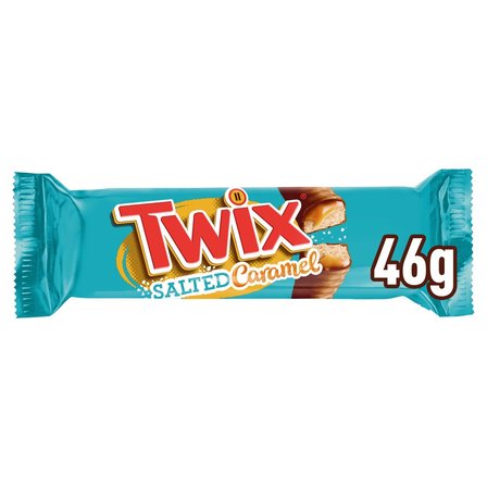 Twix Salted Caramel Ciasteczka oblane karmelem i mleczną czekoladą 46 g (2 x 23 g) (2)