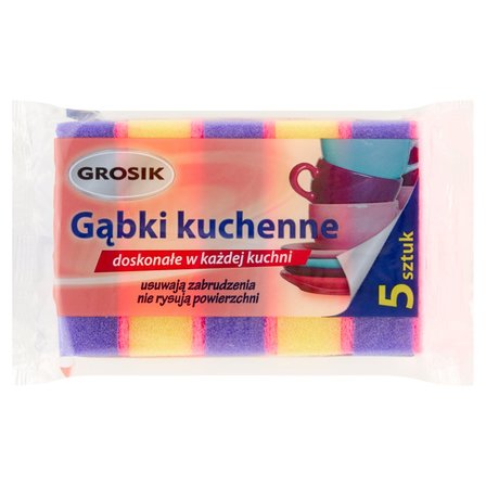 Grosik Gąbki kuchenne 5 sztuk (1)