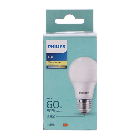 PHILIPS LED ŻARÓWKA 8W = 60W 806 LUMEN E27 (1)