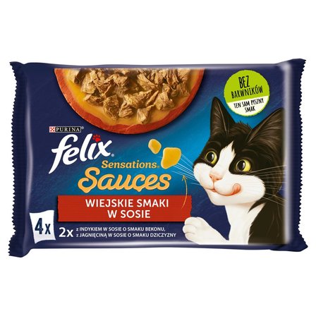 Felix Sensations Sauce Karma dla kotów wiejskie smaki w sosie 340 g (4 x 85 g) (2)