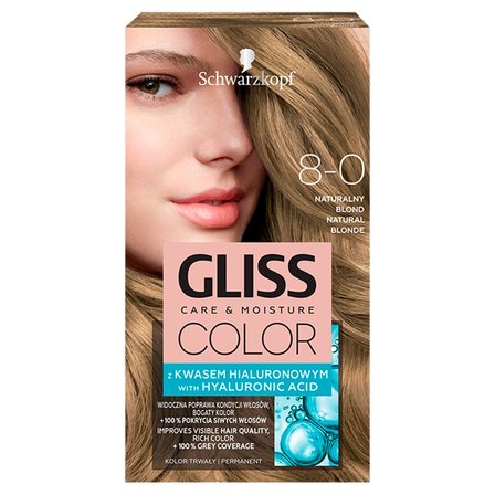 Schwarzkopf Gliss Color Farba do włosów naturalny blond 8-0 (1)