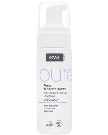 Eva Natura Pure Pianka do higieny intymnej z biokompleksem lnianym 150 ml (1)