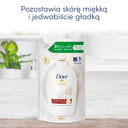 Dove Nourishing Silk Pielęgnujące mydło w płynie zapas 500 ml (3)