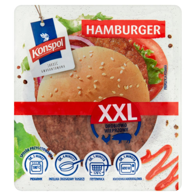 Konspol Hamburger XXL drobiowo-wieprzowy 270 g (1)