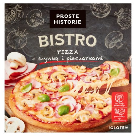 Proste Historie Bistro Pizza z szynką i pieczarkami 420 g (1)