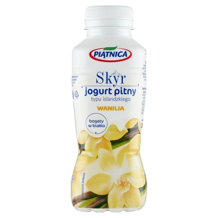 Piątnica Skyr jogurt pitny typu islandzkiego wanilia 330 ml (1)